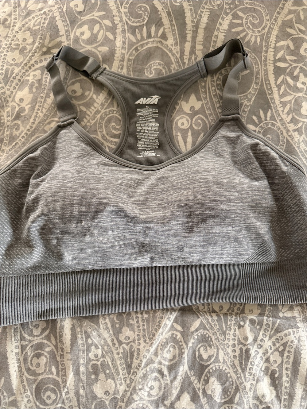 💖5 for $25 Bundle Item💖
Avia Heather Gray Racerback Seamless Sports Bra